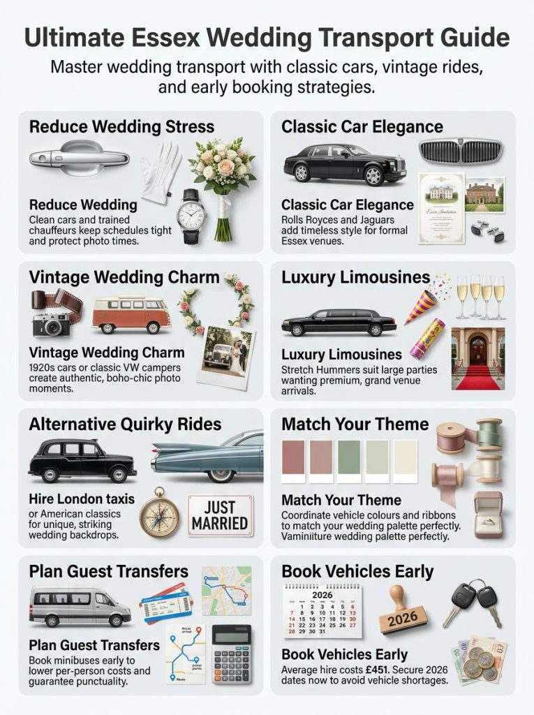 Popular Wedding Transport Options in Essex