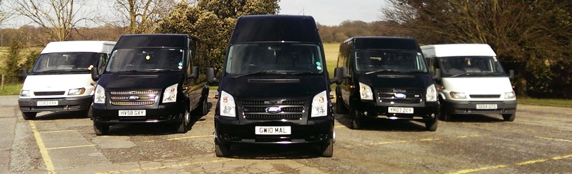 chauffeur-driven Minibus Hire Stansted Mountfitchet